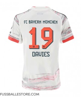 Günstige Bayern Munich Alphonso Davies #19 Auswärtstrikot Damen 2025-26 Kurzarm